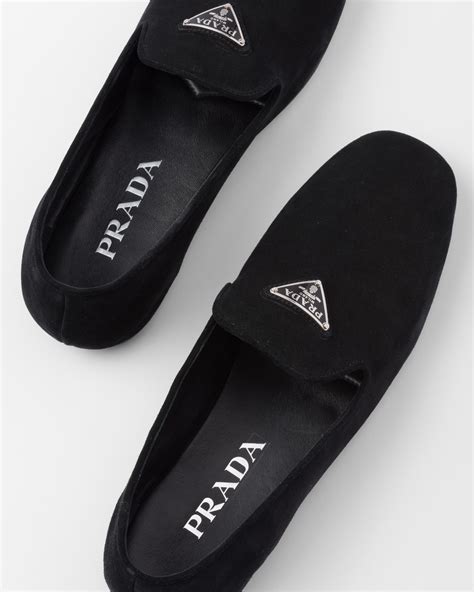 prada black suede mules|prada slippers patterns.